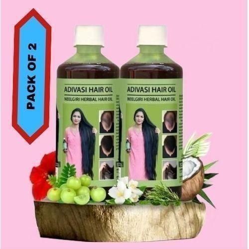 Adivasi Neelgiri Herbal Hair Oil 125ml Each pack of 4 and 8